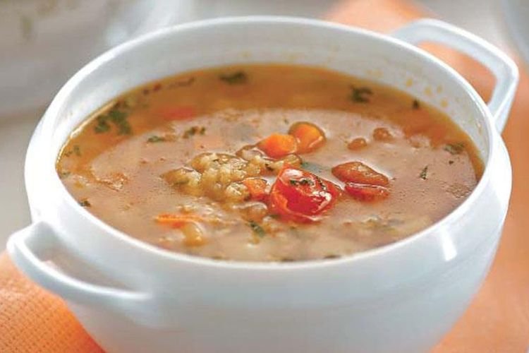 Томатный суп с киноа