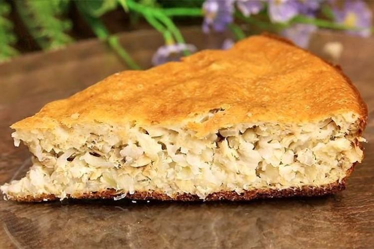 Пирог с зубаткой