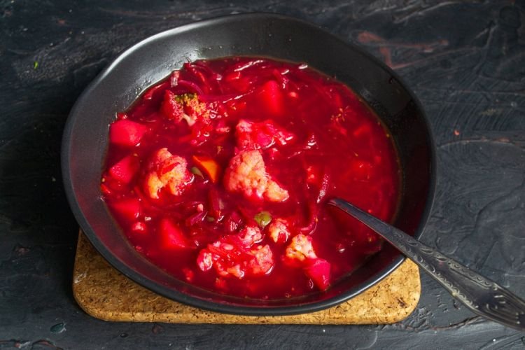 Борщ с цветной капустой