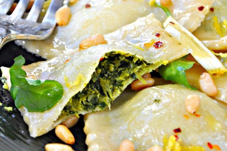 Равиоли с брокколи