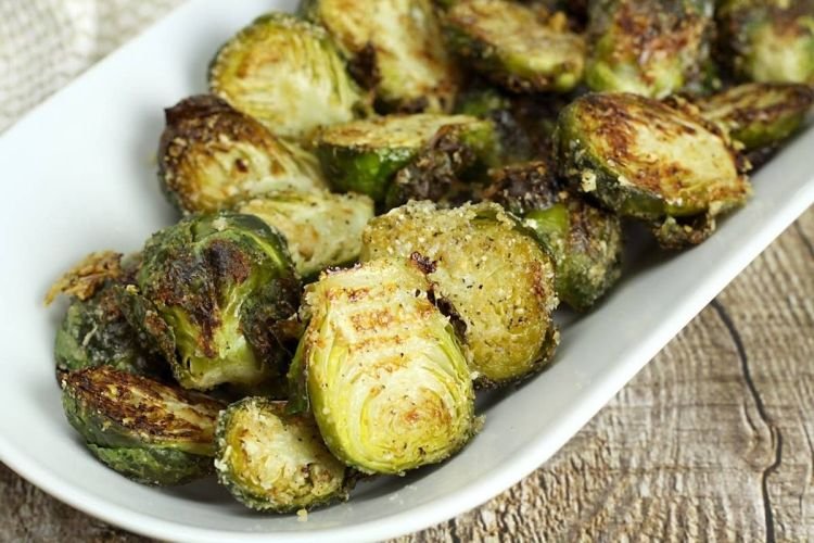 Гарнир к рыбе из брюссельской капусты