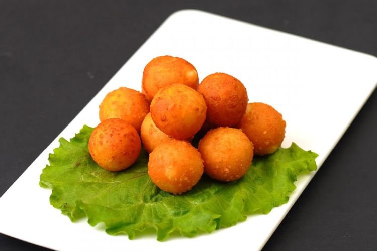 Сырные шарики с креветками