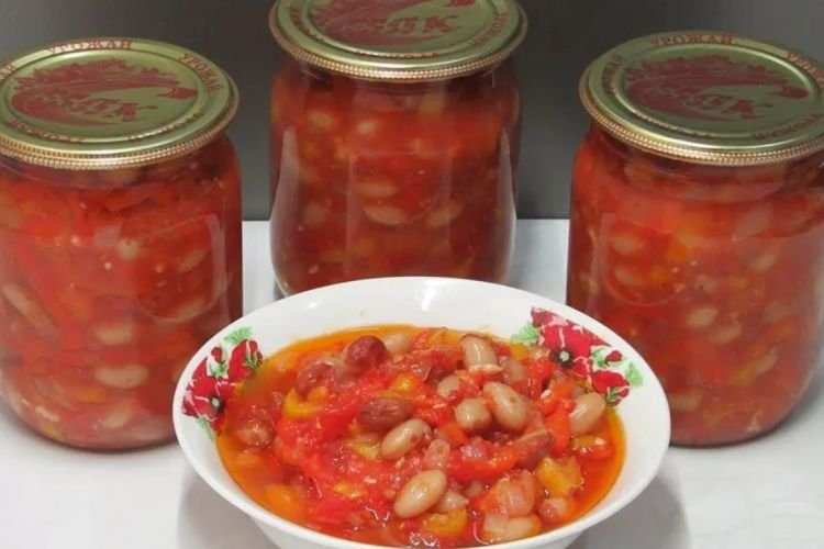 Лечо с фасолью