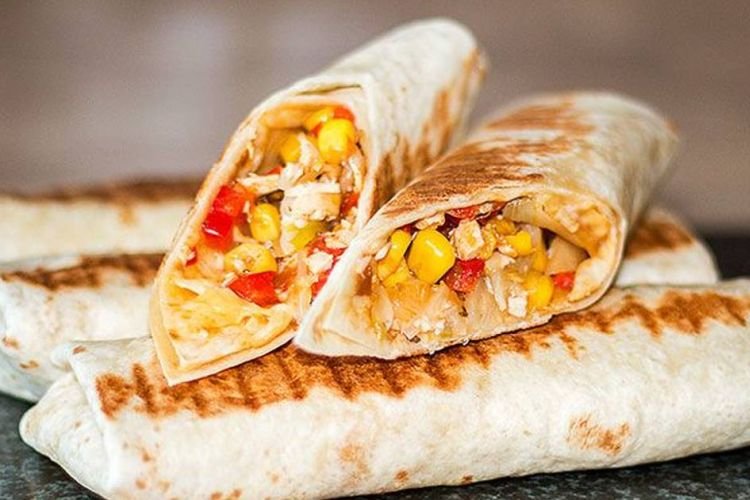 Донер кебаб с кукурузой