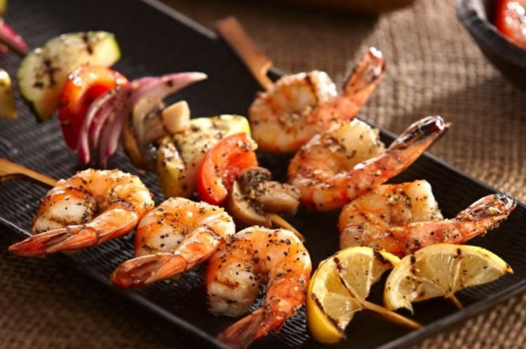 Лангустины на мангале