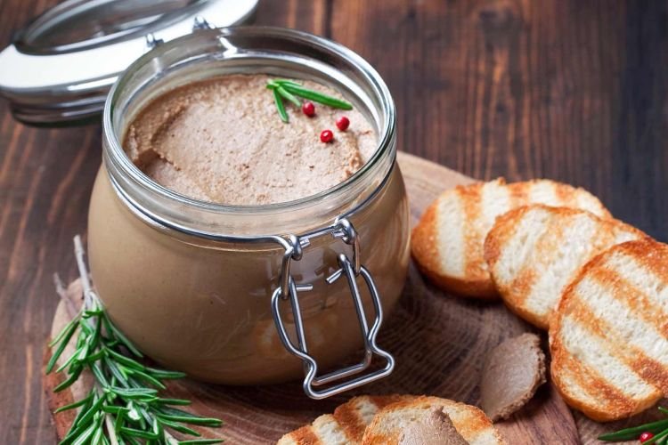 Печеночный паштет с творогом