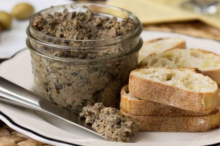 Паштет из куриной печени с грибами