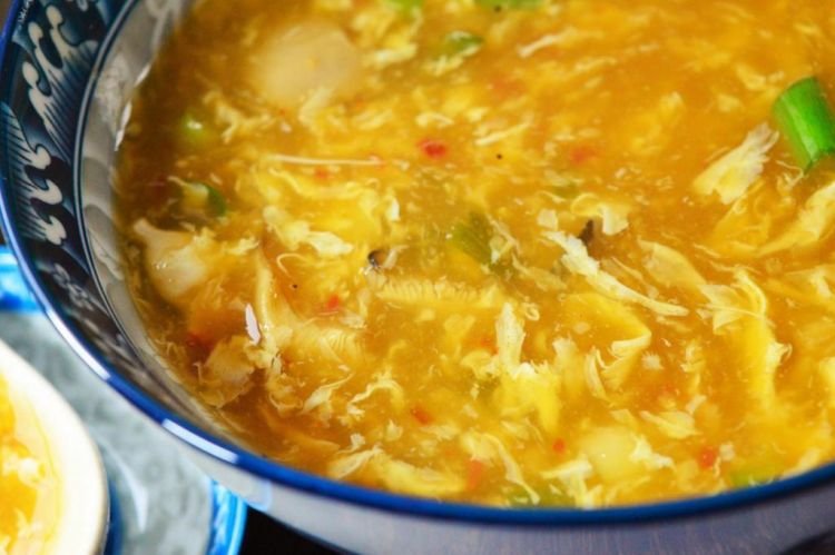 Острый куриный суп с пекинской капустой