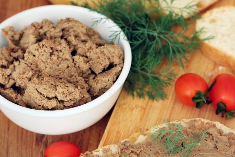 Паштет из говяжьей печени и сердца
