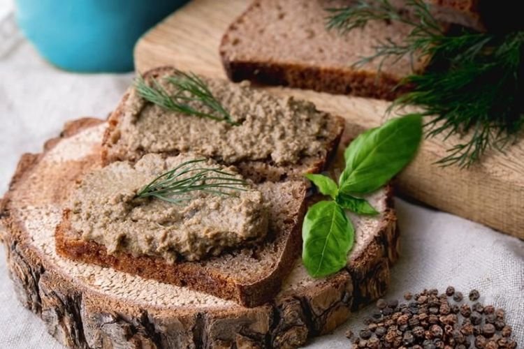 Паштет из говяжьей печени с грибами