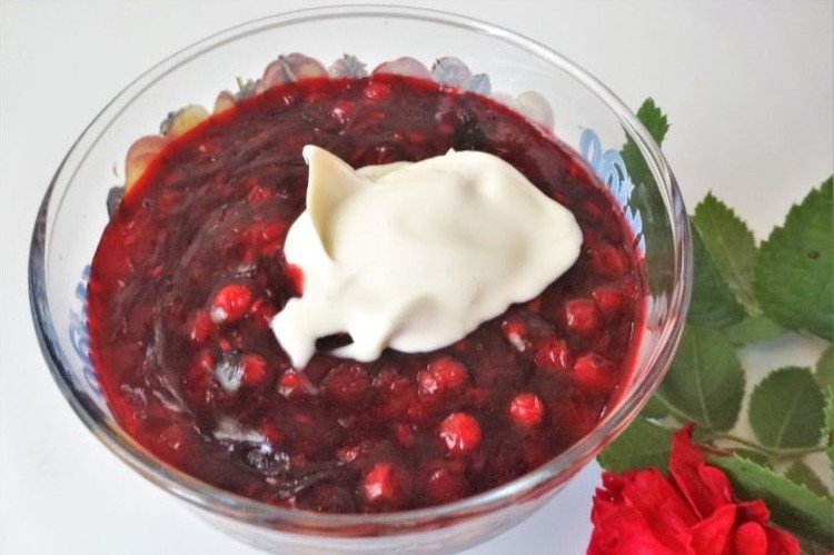 Ягодный пудинг