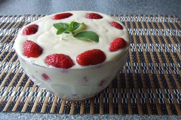 Клубничный пудинг