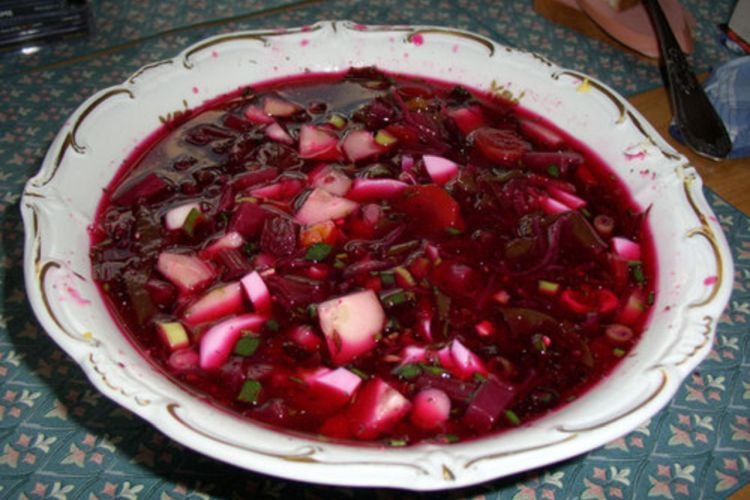 Ботвинья с беконом