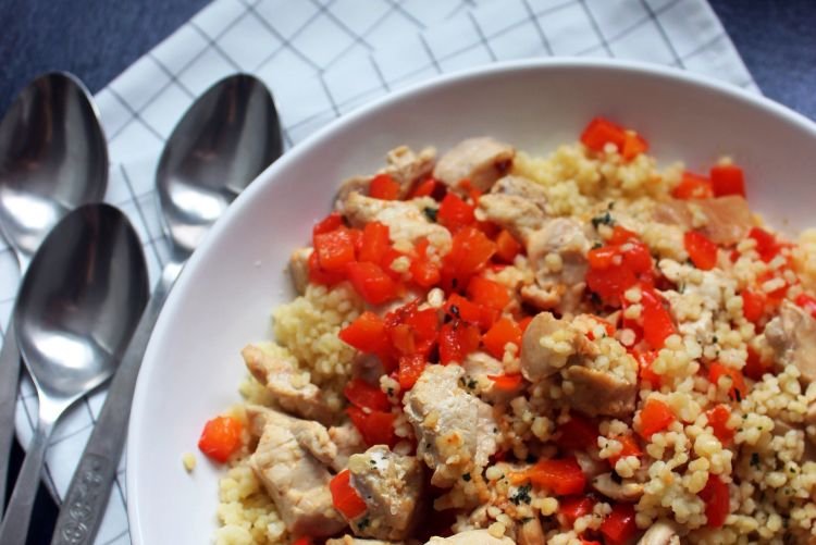 Кускус с курицей и овощами