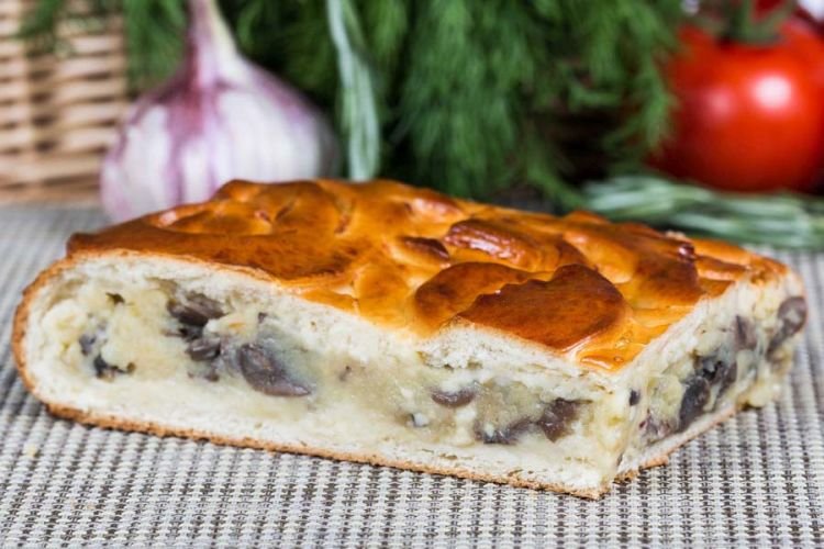 С картошкой и вешенками