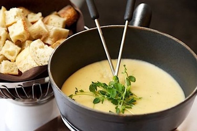 Веганское фондю с белым вином