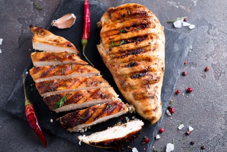 Куриная грудка на сковороде-гриль