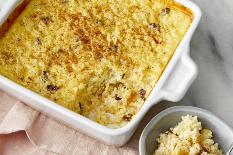 Рисовый пудинг с изюмом