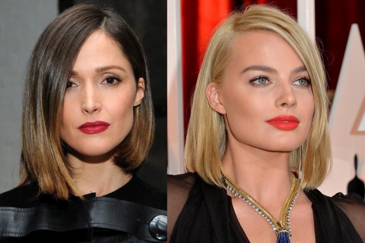 Каре с боковым пробором