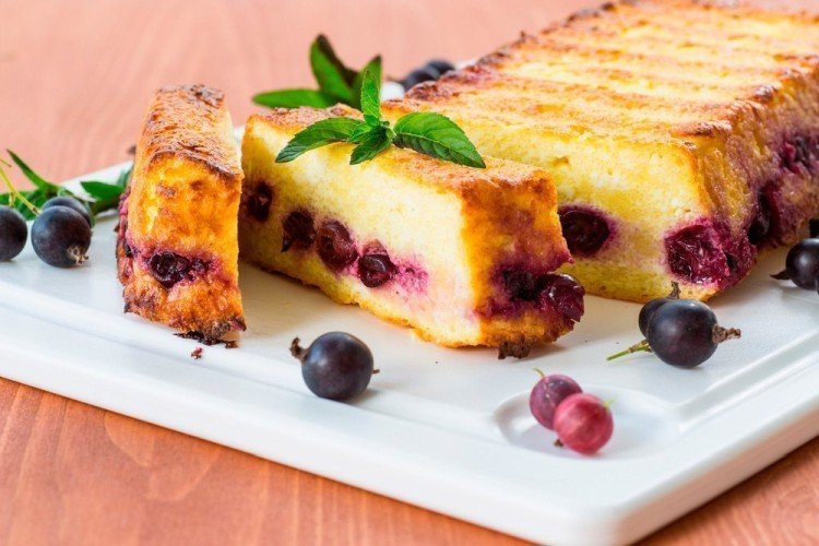 Запеканка с ягодами