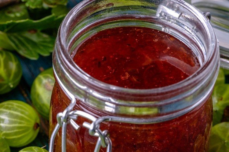 Джем из красной смородины и крыжовника