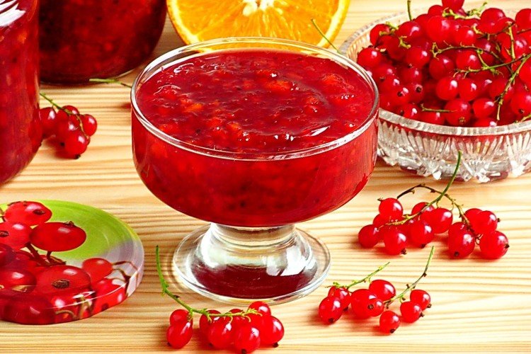 Джем из красной смородины с апельсином