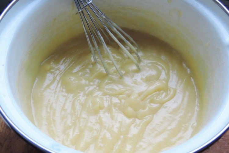 Заварной крем со сметаной для Наполеона