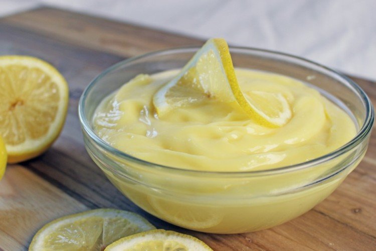 Лимонный заварной крем