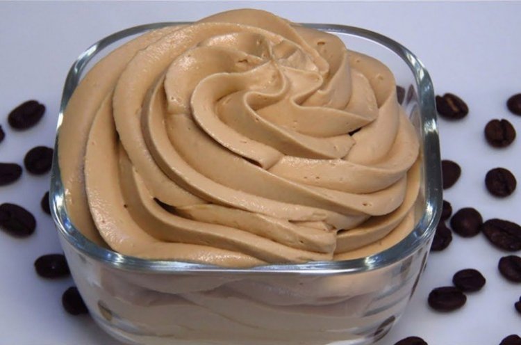 Кофейный творожный крем