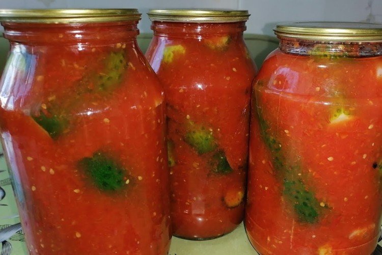 Огурцы по-корейски с томатной пастой