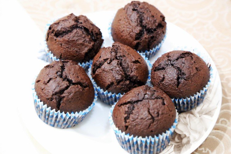 Маффины с какао на молоке