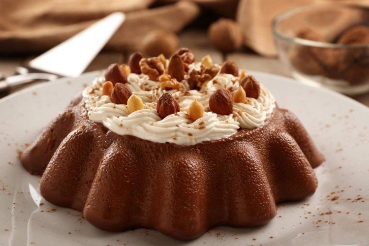 Шоколадное бланманже