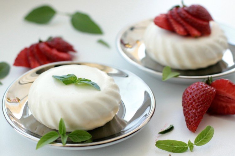 Бланманже с рисовой мукой