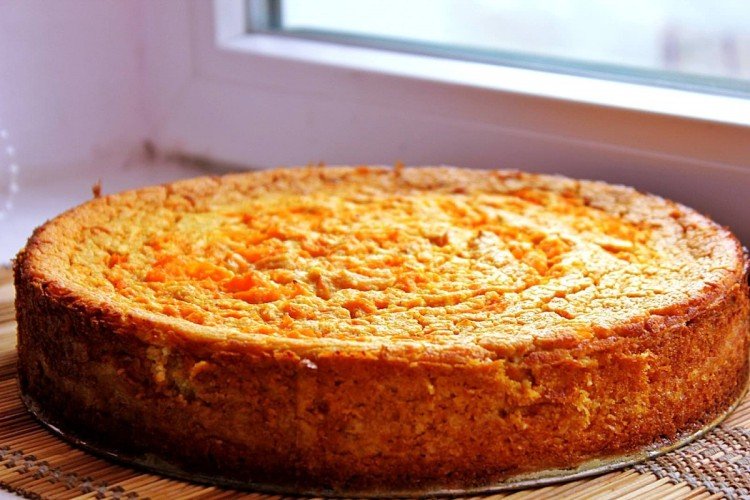 Тыквенный пирог с творогом