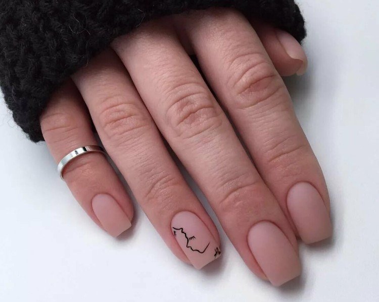 Полупрозрачный матовый нюд