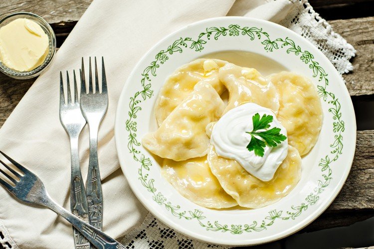 Вареники с творогом и картошкой