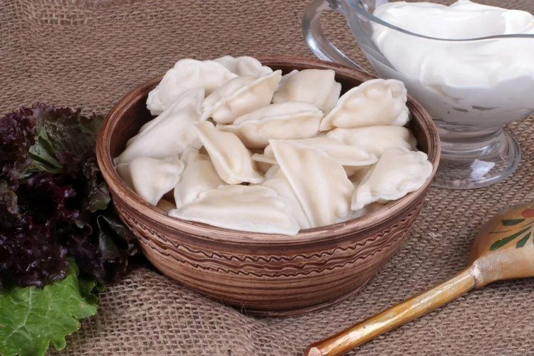 Соленые вареники с творогом