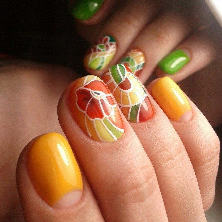 Колор-блоки и витраж