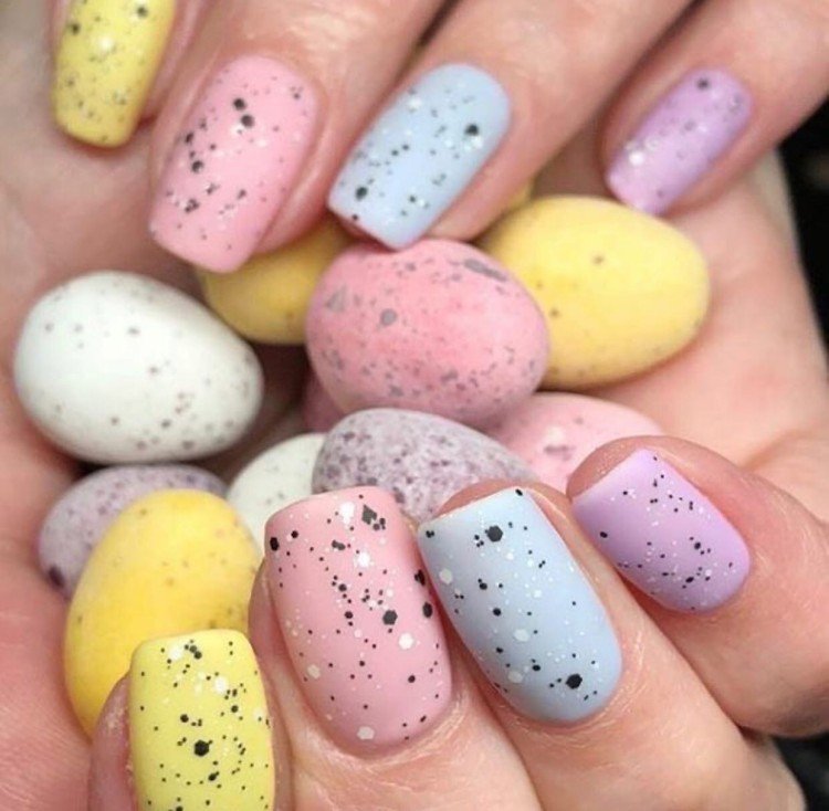 Маникюр «Перепелиное яйцо»