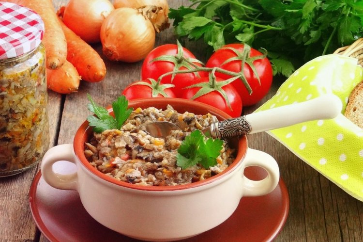 Грибная икра из опят