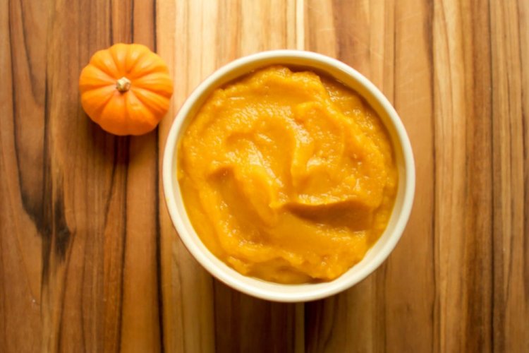 Пюре «Неженка» с яблоками, тыквой и сгущенкой