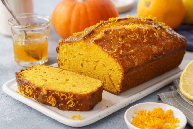 Банановый кекс с тыквой