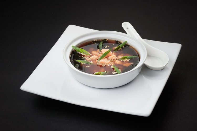 Мисо-суп с лососем