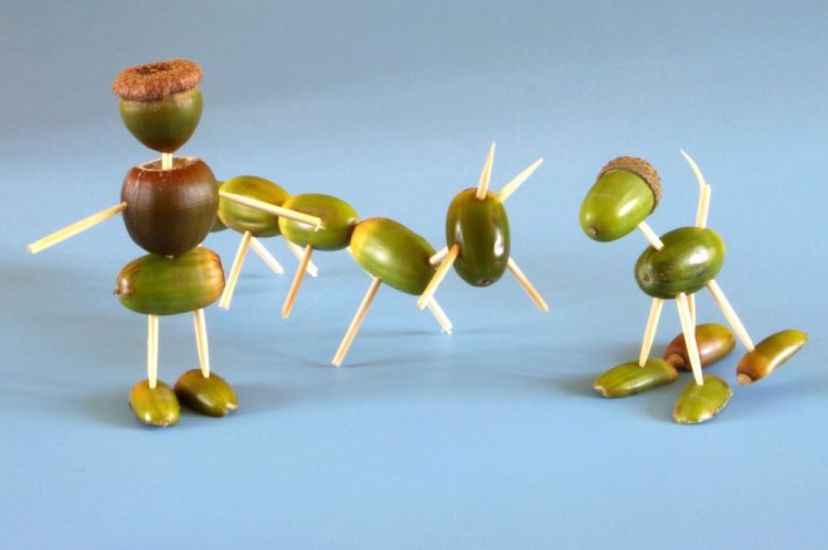 Поделки из желудей – фото и идеи