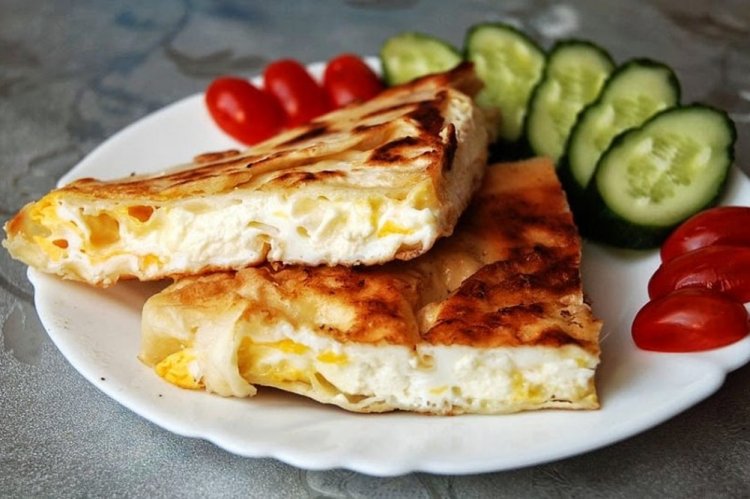 Омлет с лавашем в мультиварке