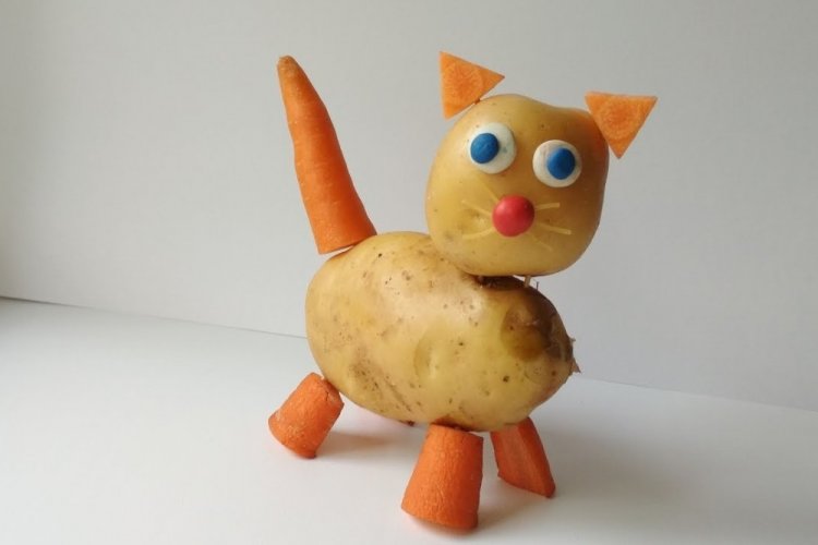 Поделки из овощей и фруктов - фото