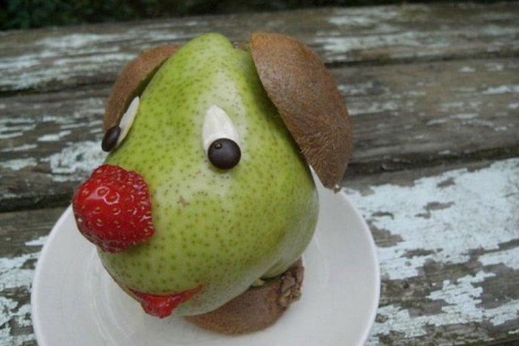 Поделки из овощей и фруктов - фото