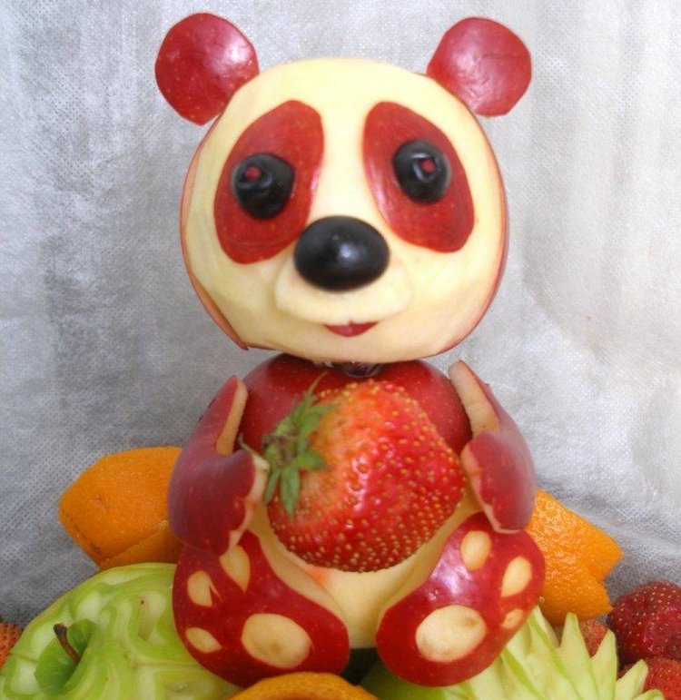 Животные из овощей и фруктов