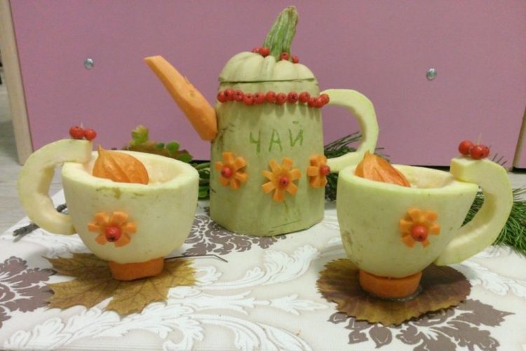 Сервиз из кабачков