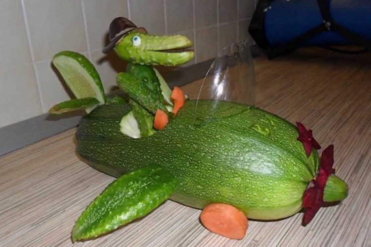 Поделки из кабачков - фото